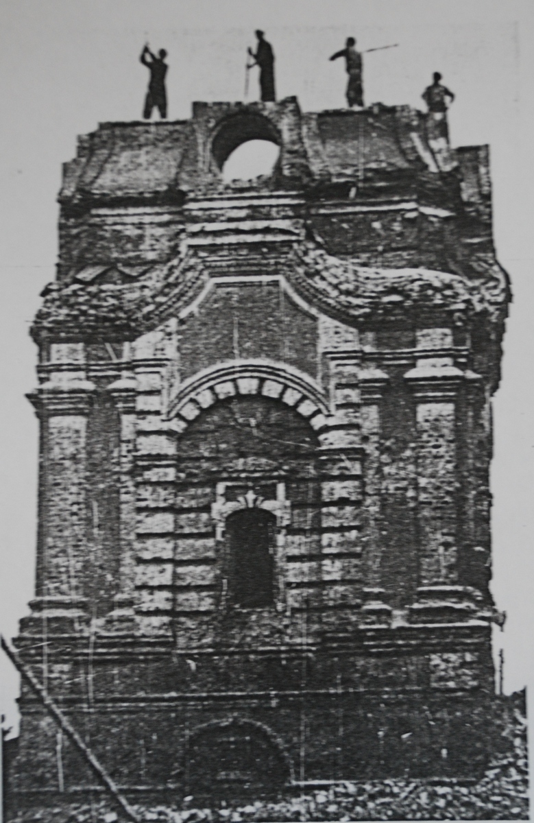 разборка колокольни свято-тихоновского женского монастыря